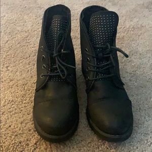 Black Studded Ankle Boots